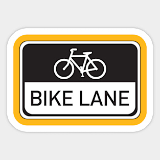 Bike Lane - back Sticker